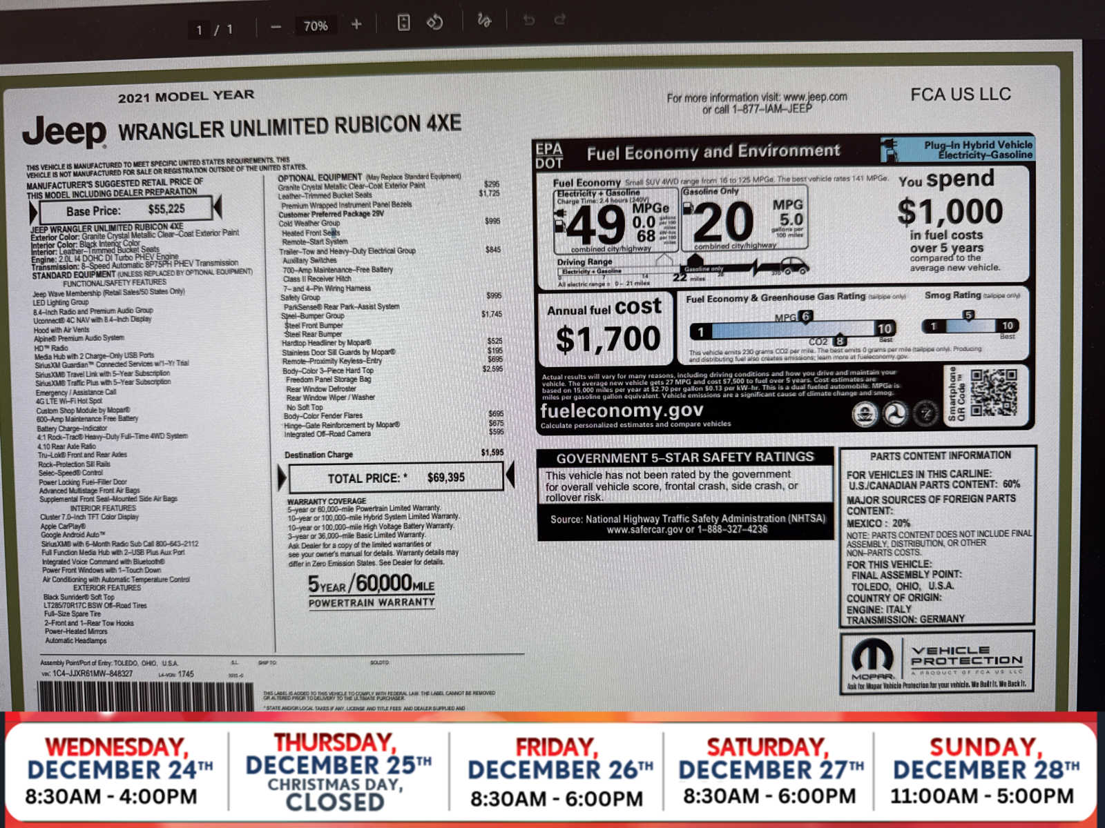 2021 Jeep Wrangler Unlimited Rubicon 4XE's photo