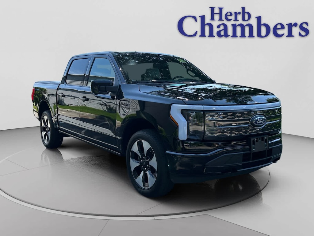 Used 2023 Ford F-150 Lightning Platinum 4WD Supercrew 5.5 Box Truck