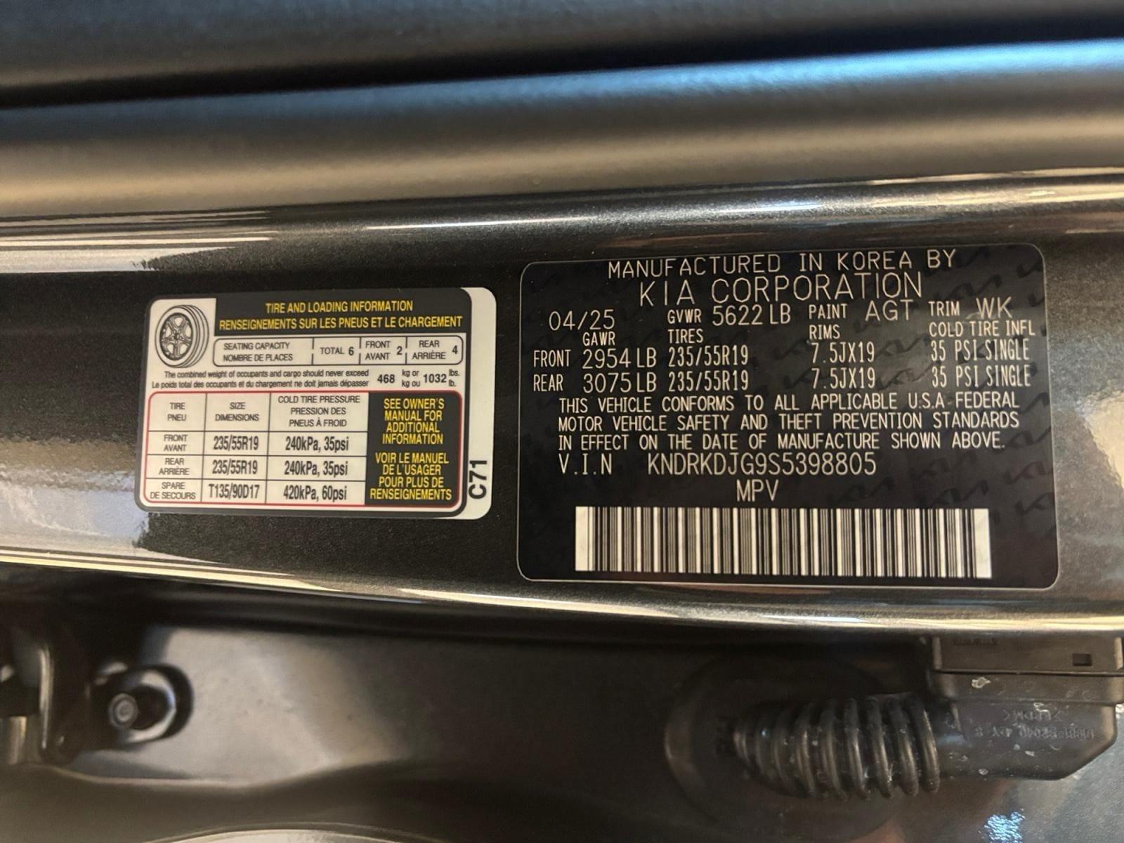 used 2025 Kia Sorento Hybrid car, priced at $44,998
