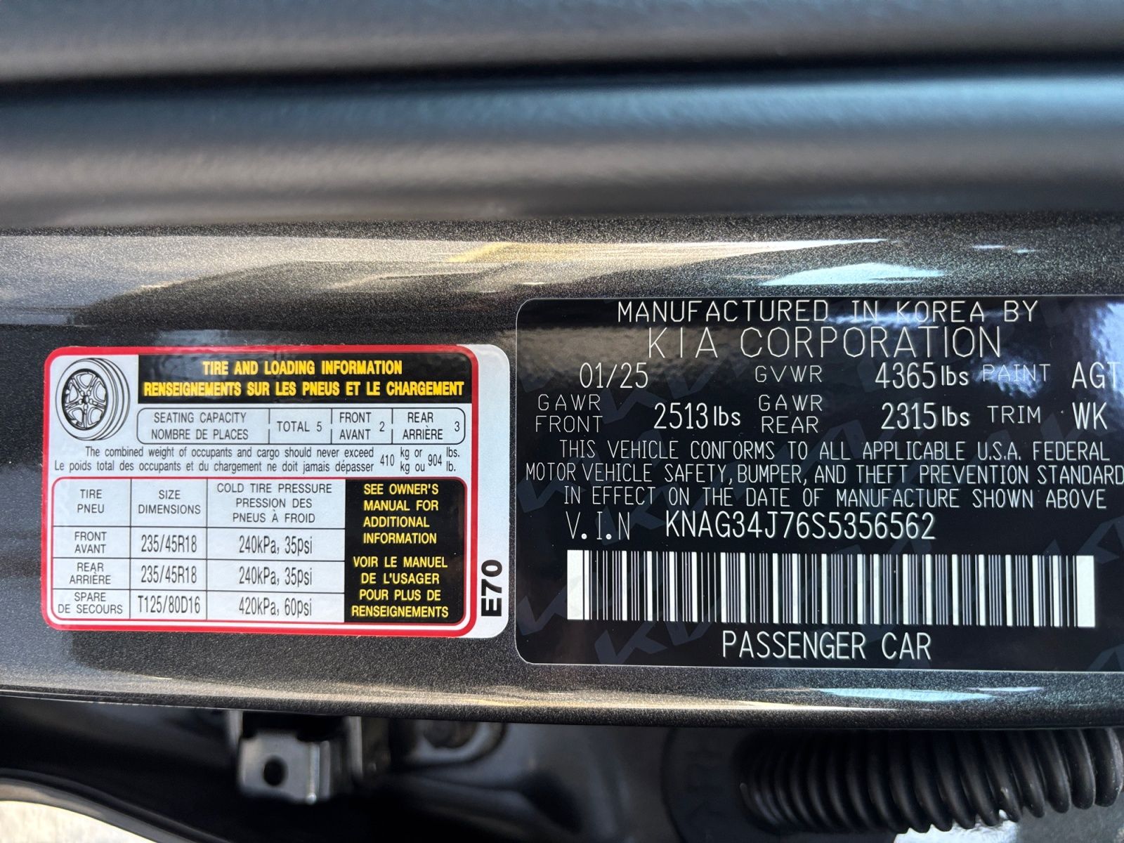 used 2025 Kia K5 car, priced at $31,998