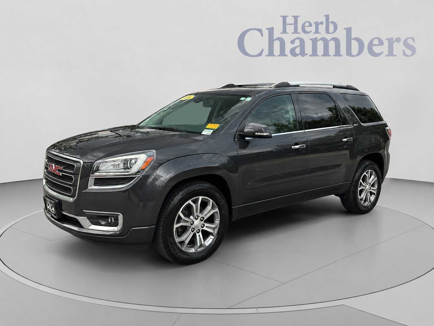 Used 2015 GMC Acadia SLT2 with VIN 1GKKVSKD1FJ143553 for sale in Burlington, MA