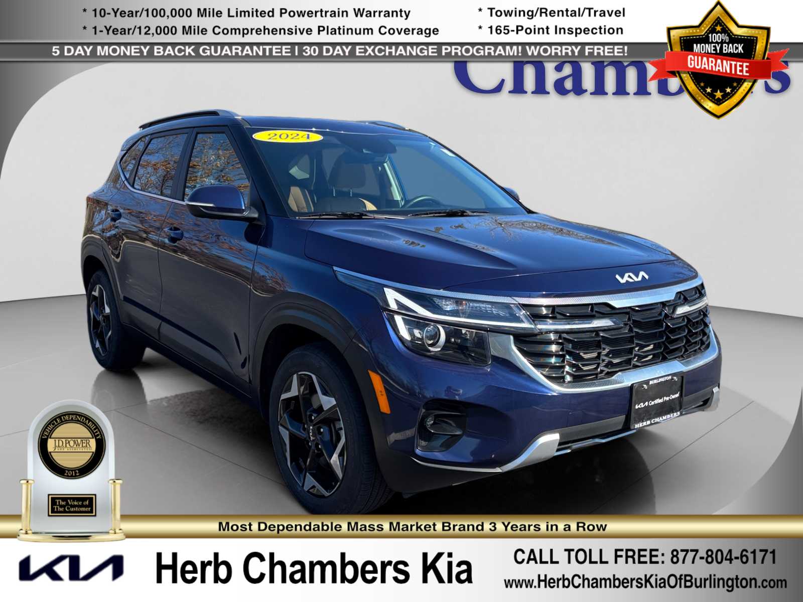 used 2024 Kia Seltos car, priced at $24,999