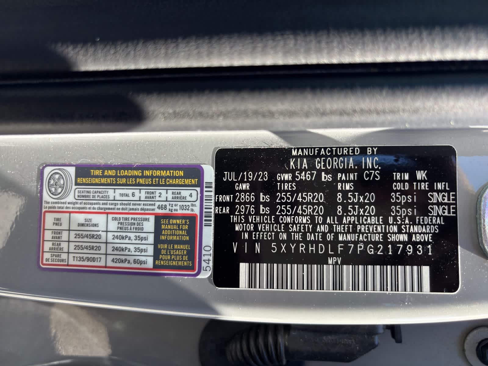 used 2023 Kia Sorento car, priced at $31,999