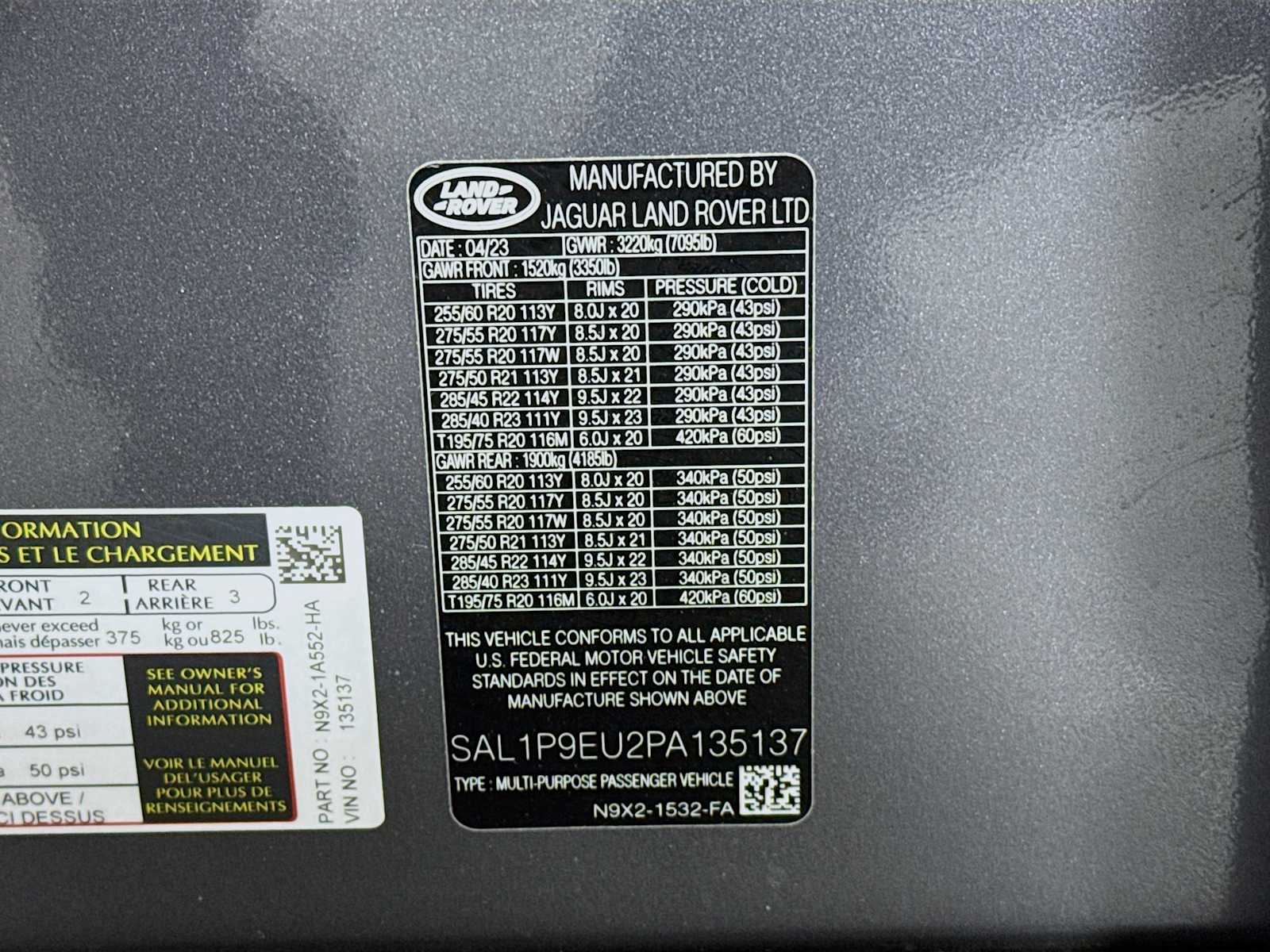 used 2023 Land Rover Range Rover Sport car, priced at $61,788