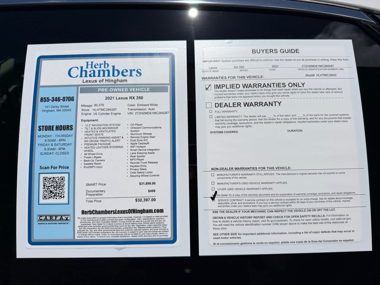 used 2021 Lexus RX 350 car, priced at $31,598