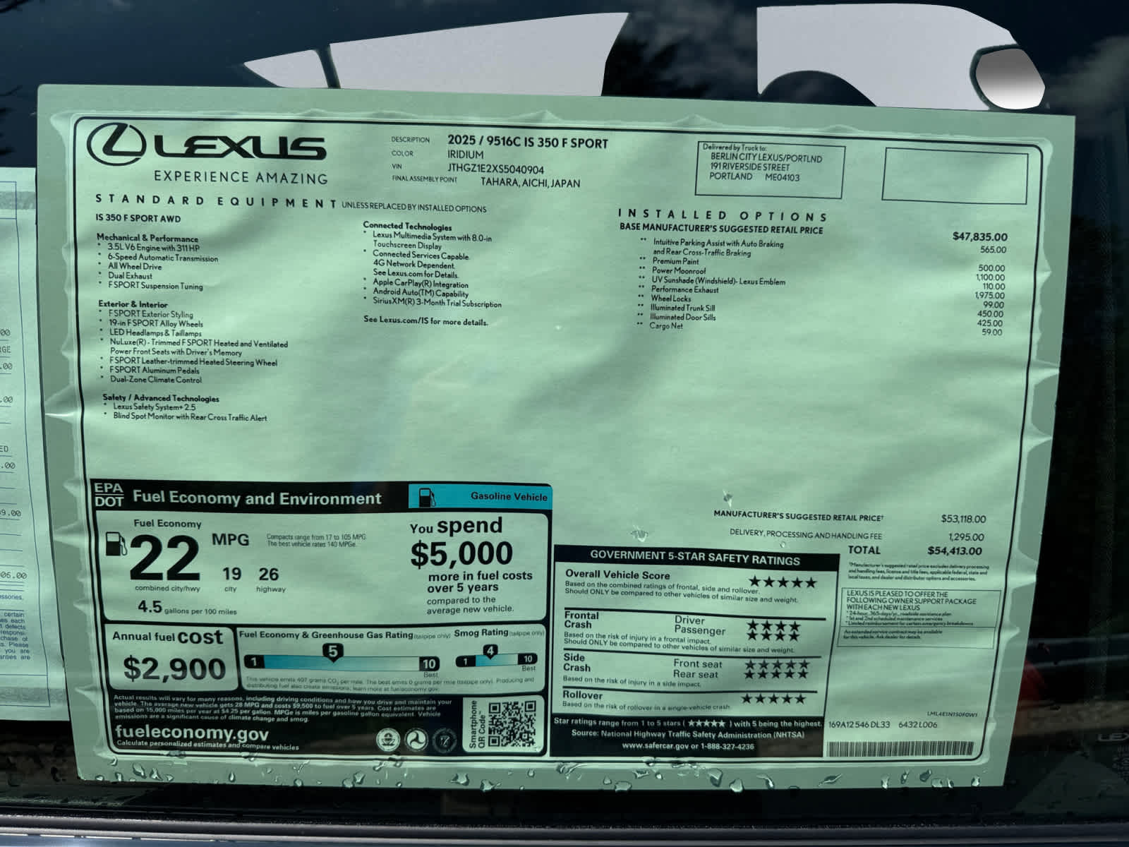 used 2025 Lexus IS 350 car, priced at $47,598