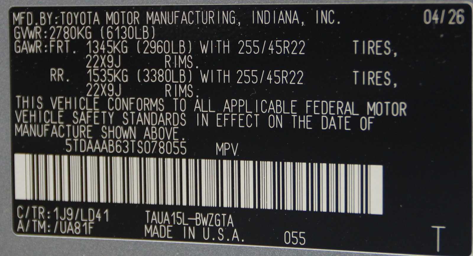 new 2026 Lexus TX 350 car, priced at $74,313