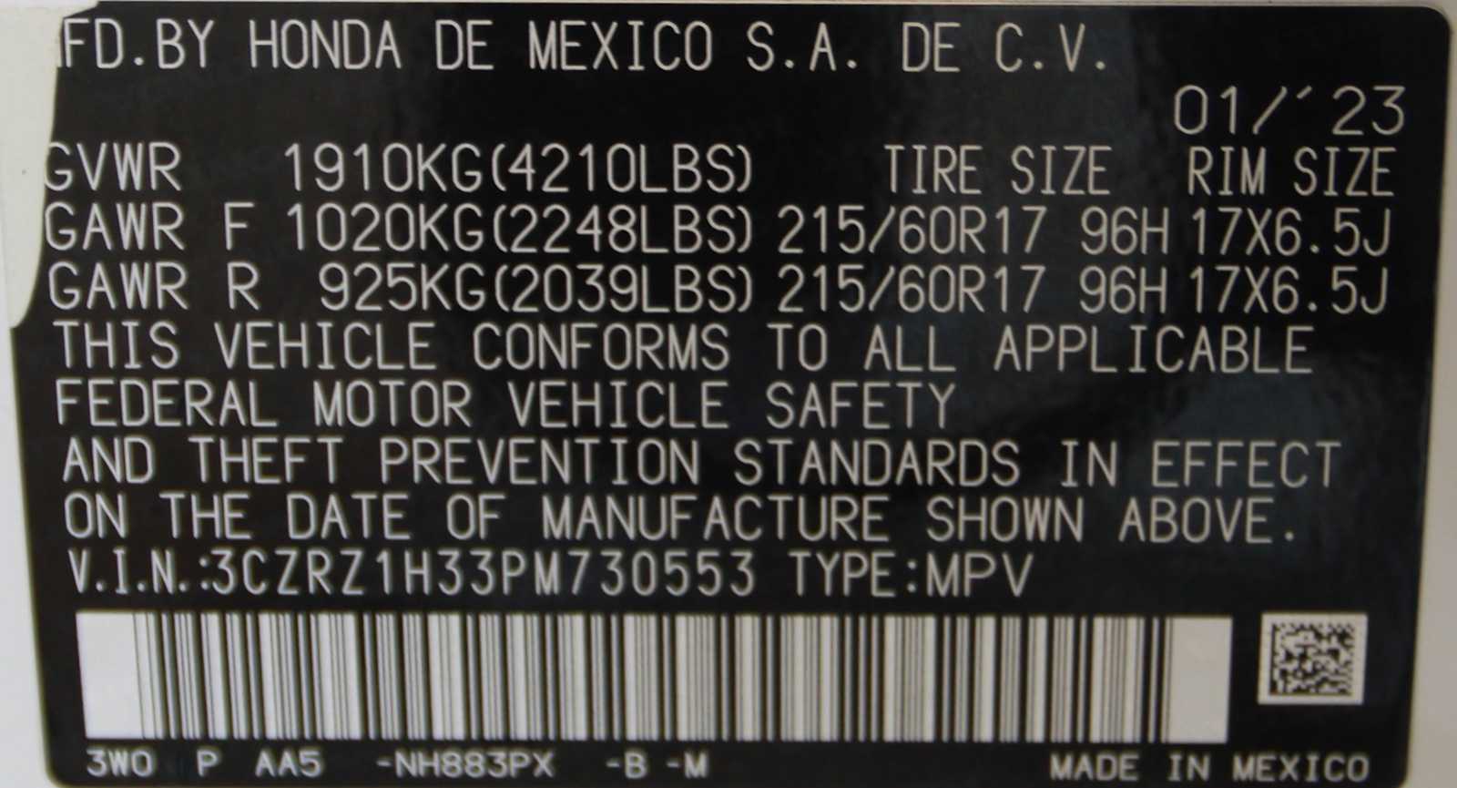2023 Honda HR-V LX - Photo 10