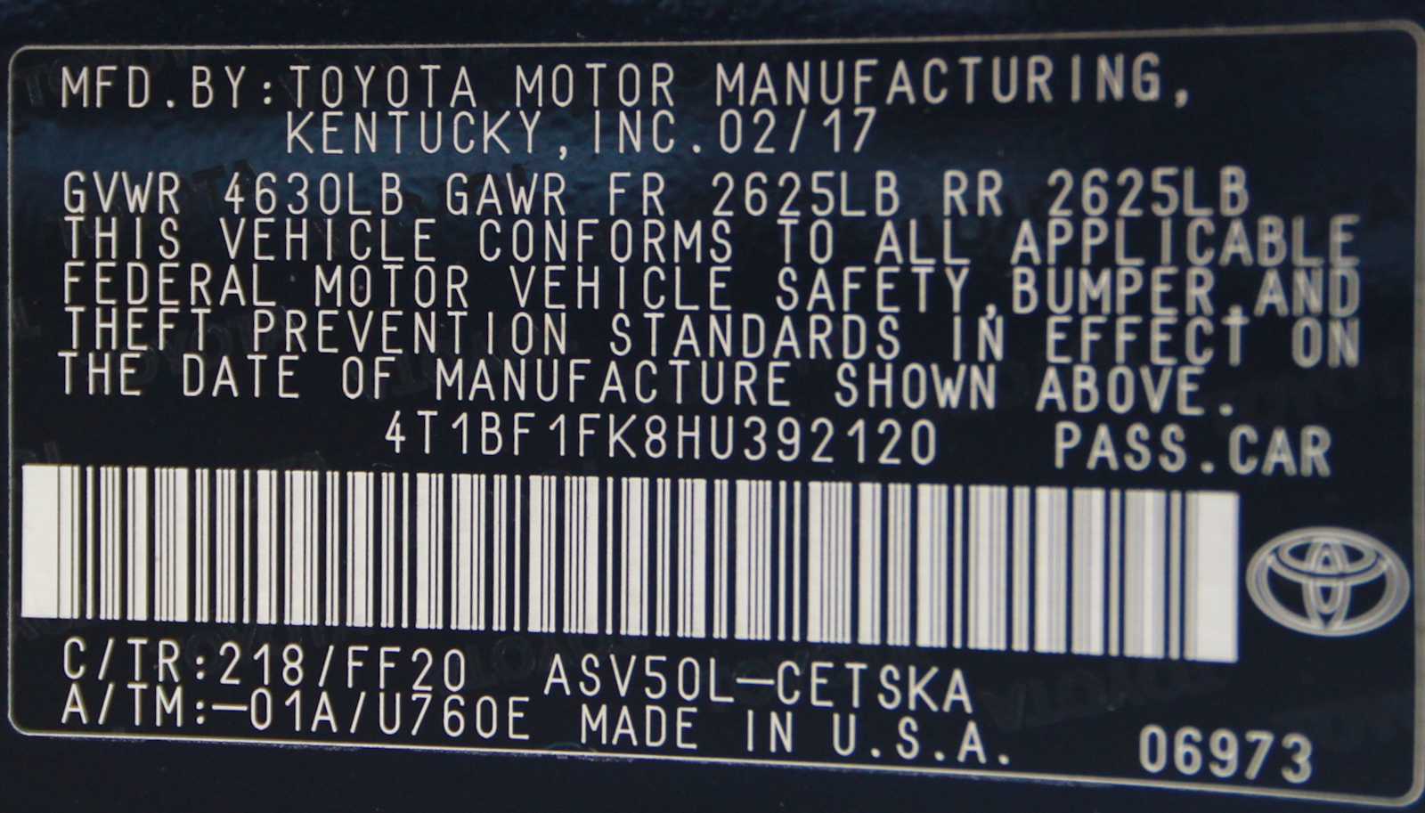 used 2017 Toyota Camry car, priced at $18,197