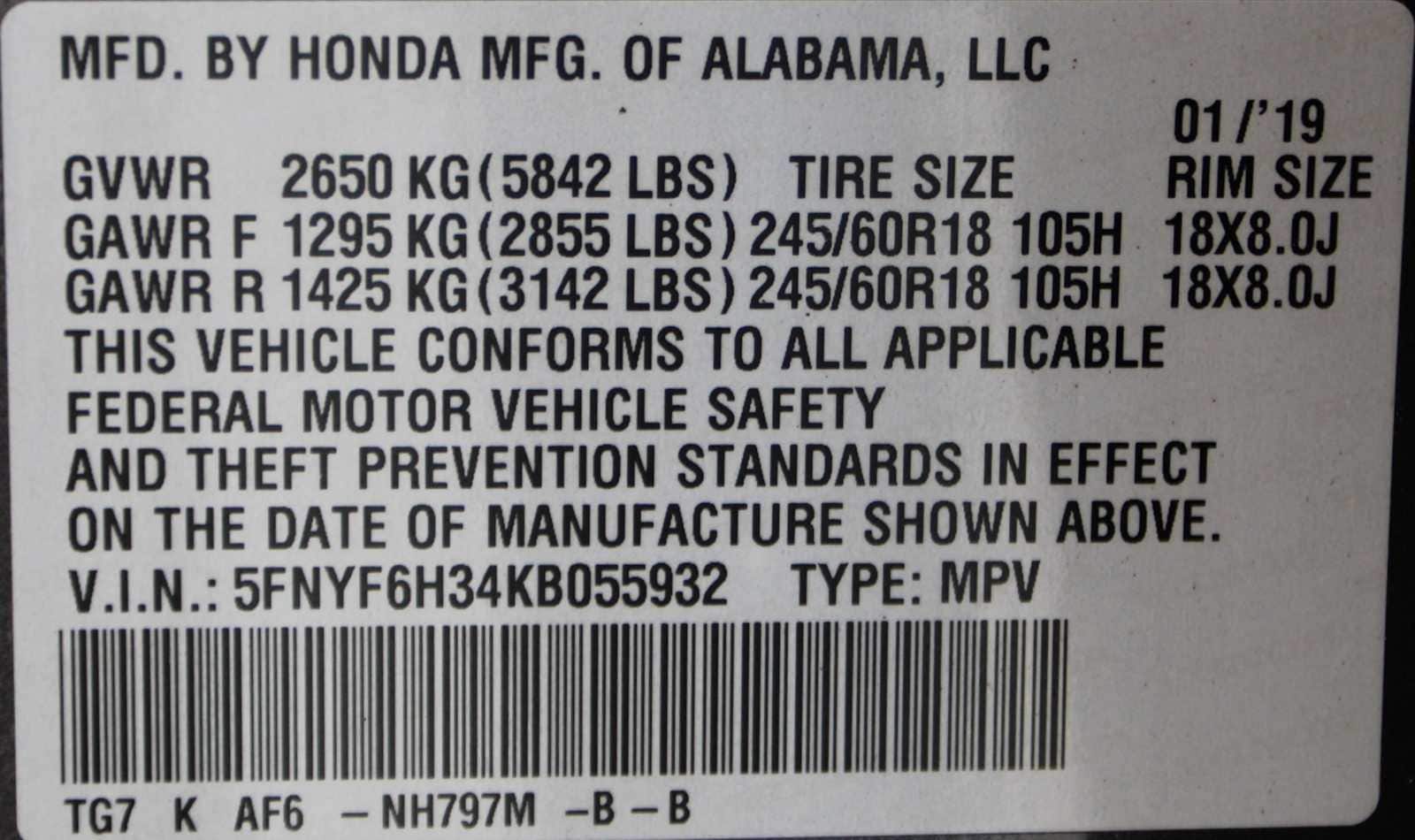 used 2019 Honda Pilot car, priced at $17,997