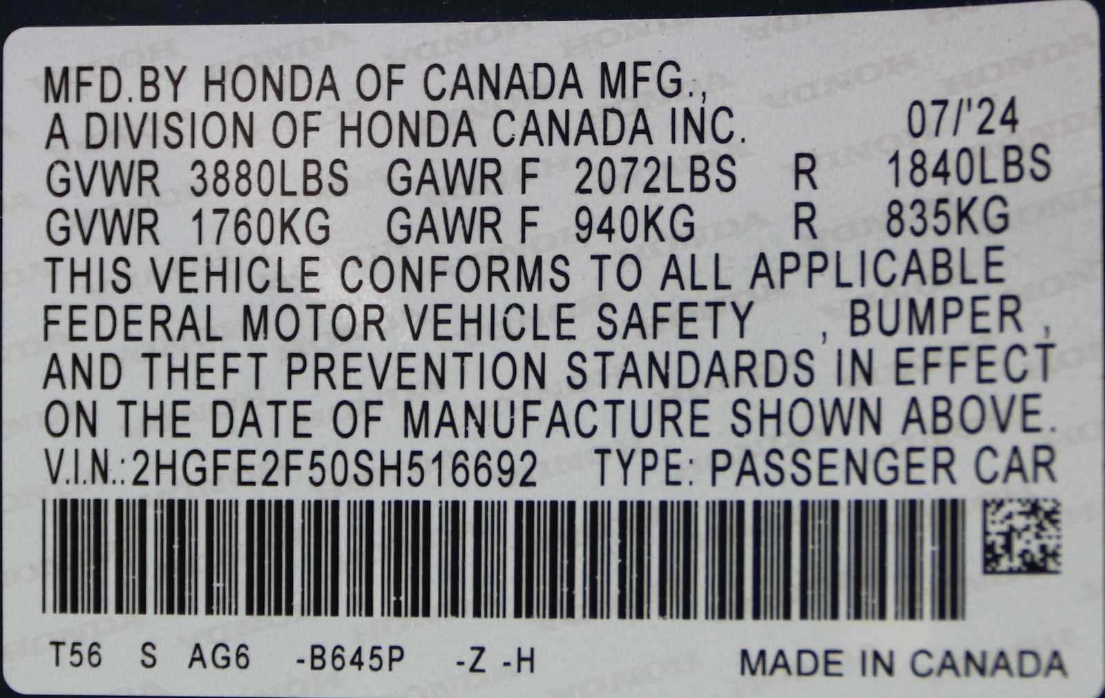 used 2025 Honda Civic car, priced at $25,497