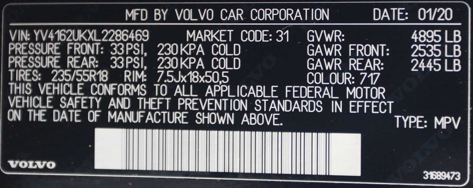 used 2020 Volvo XC40 car, priced at $17,497