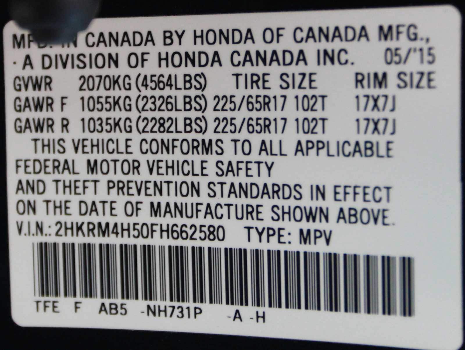 used 2015 Honda CR-V car, priced at $14,497