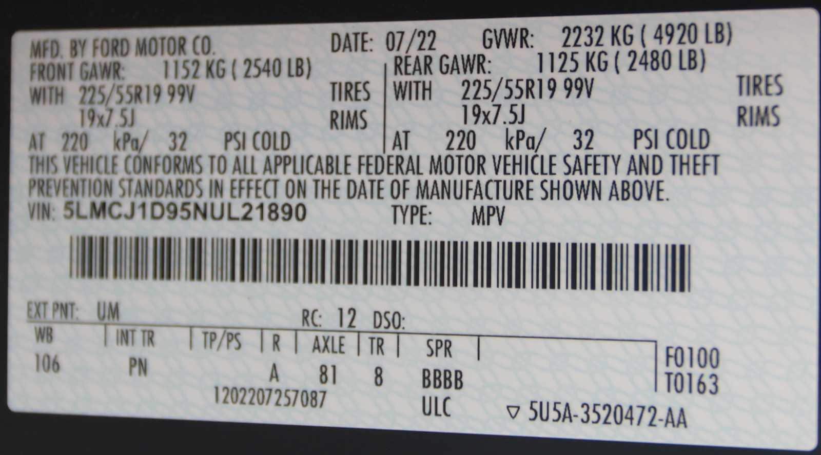 used 2022 Lincoln Corsair car, priced at $21,197