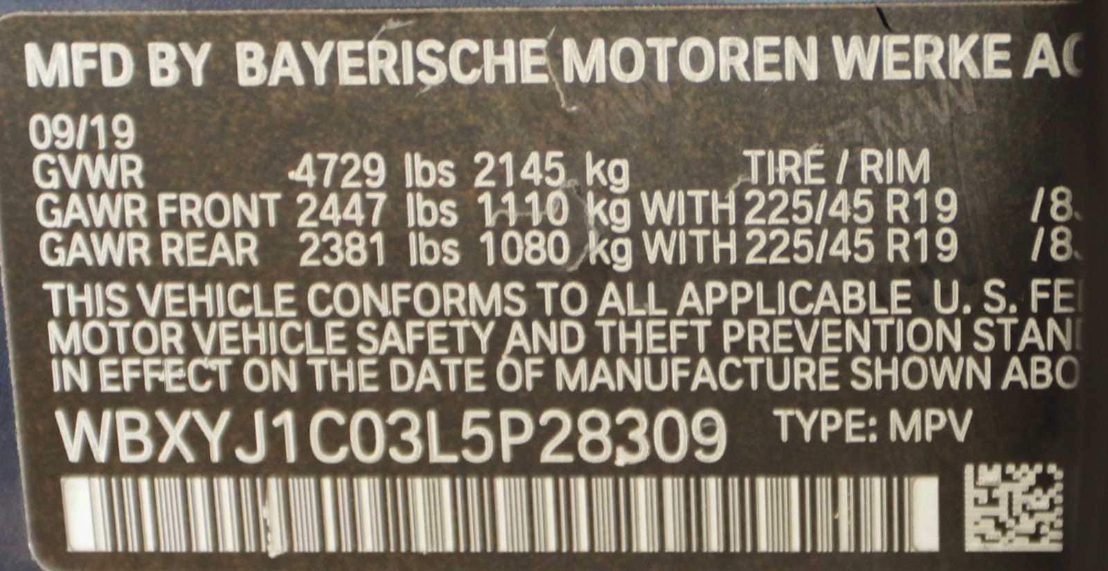 used 2020 BMW X2 car, priced at $18,497