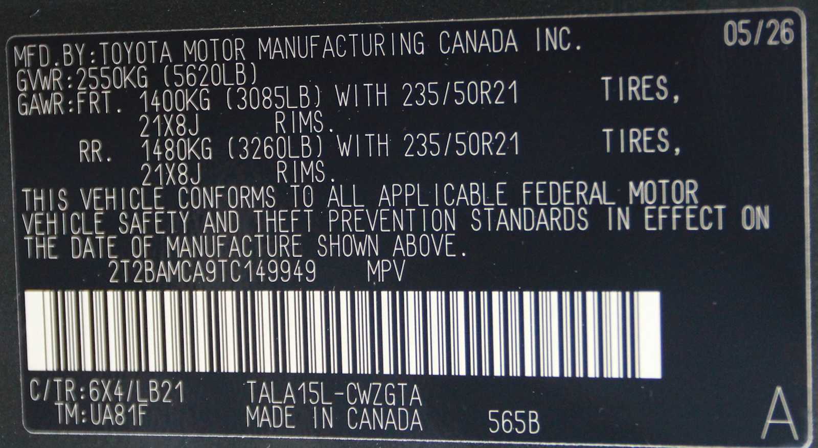 new 2026 Lexus RX 350 car, priced at $65,594
