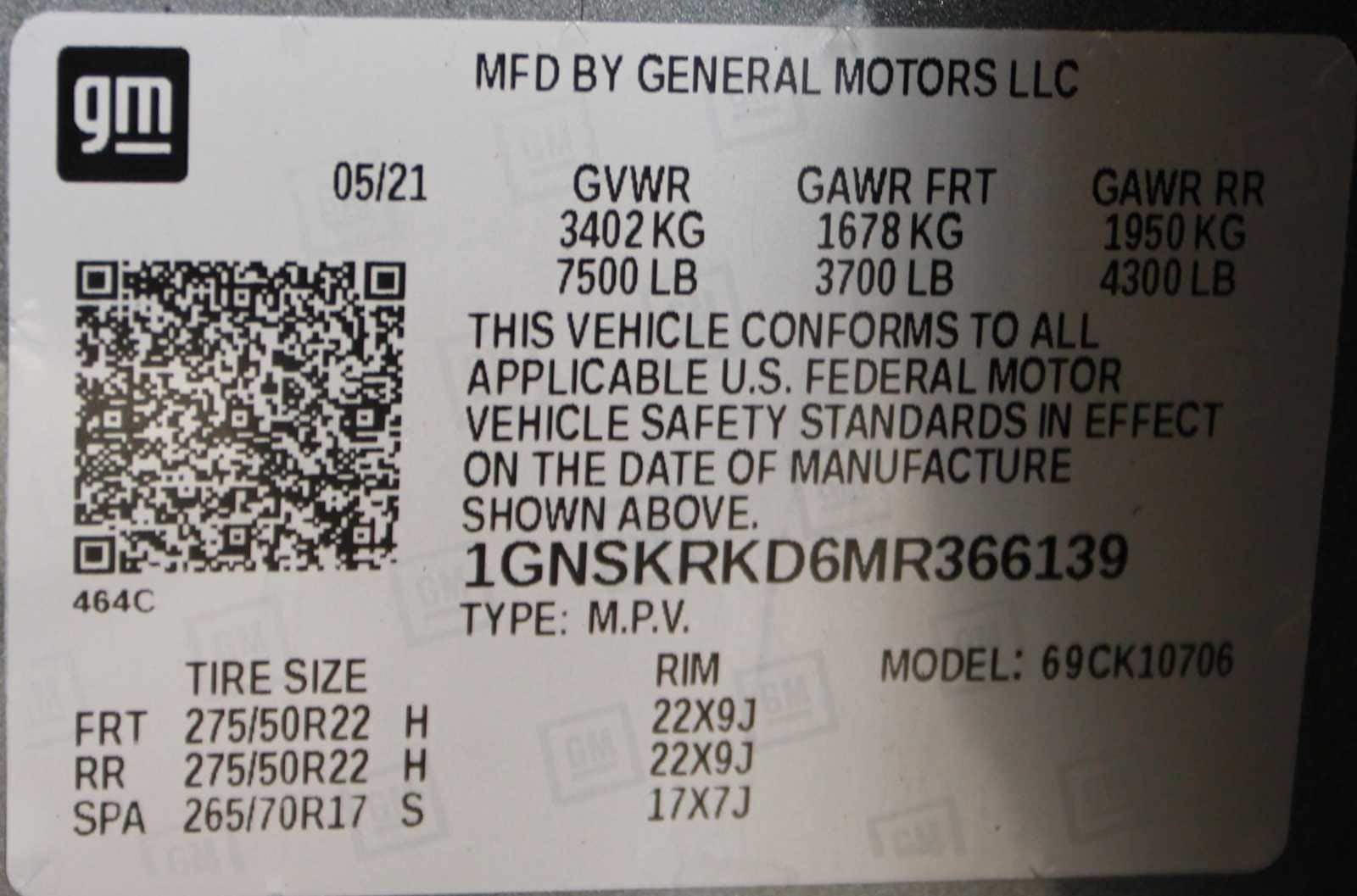 used 2021 Chevrolet Tahoe car, priced at $48,997