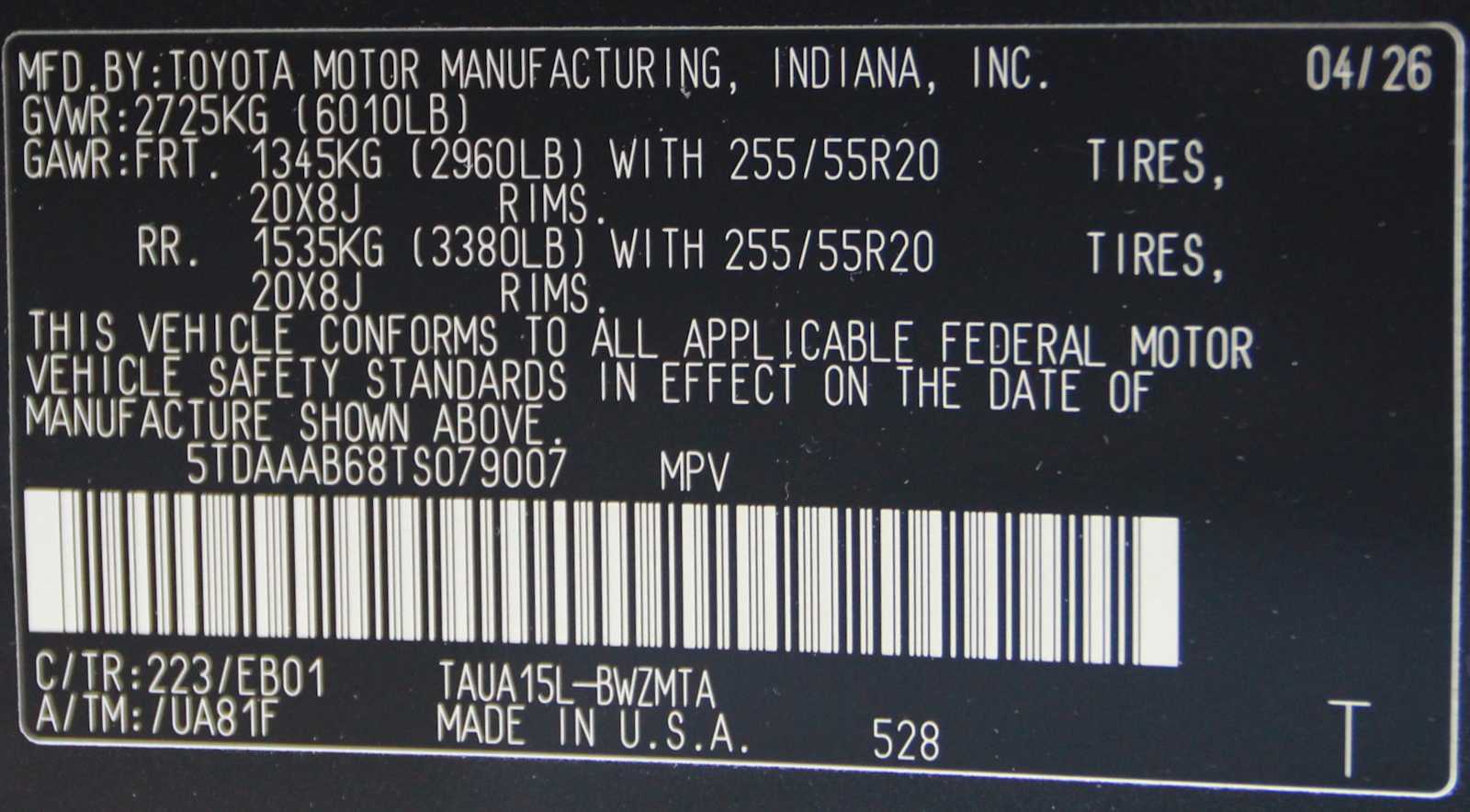 new 2026 Lexus TX 350 car, priced at $67,772
