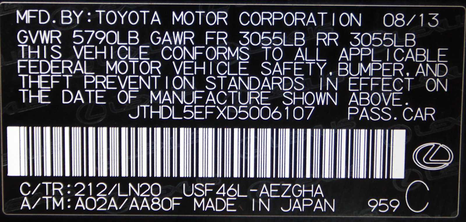 used 2013 Lexus LS 460 car, priced at $20,997