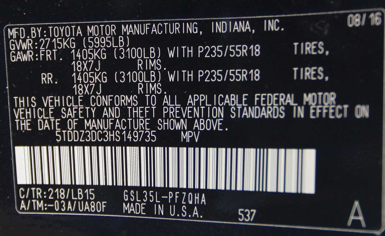 used 2017 Toyota Sienna car, priced at $17,497