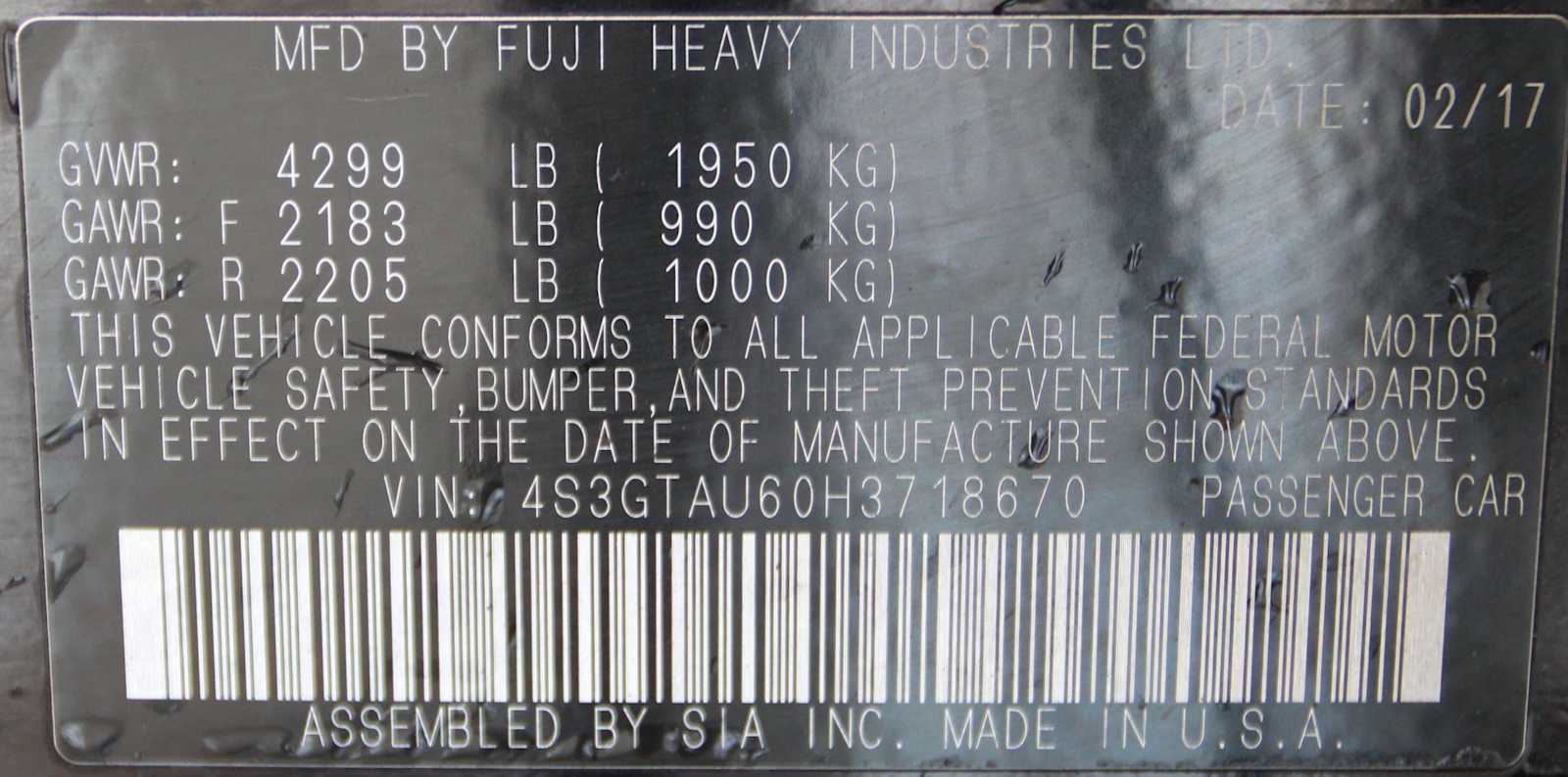 used 2017 Subaru Impreza car, priced at $14,997