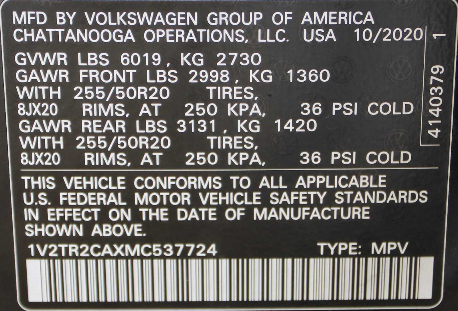 2021 Volkswagen Atlas 10