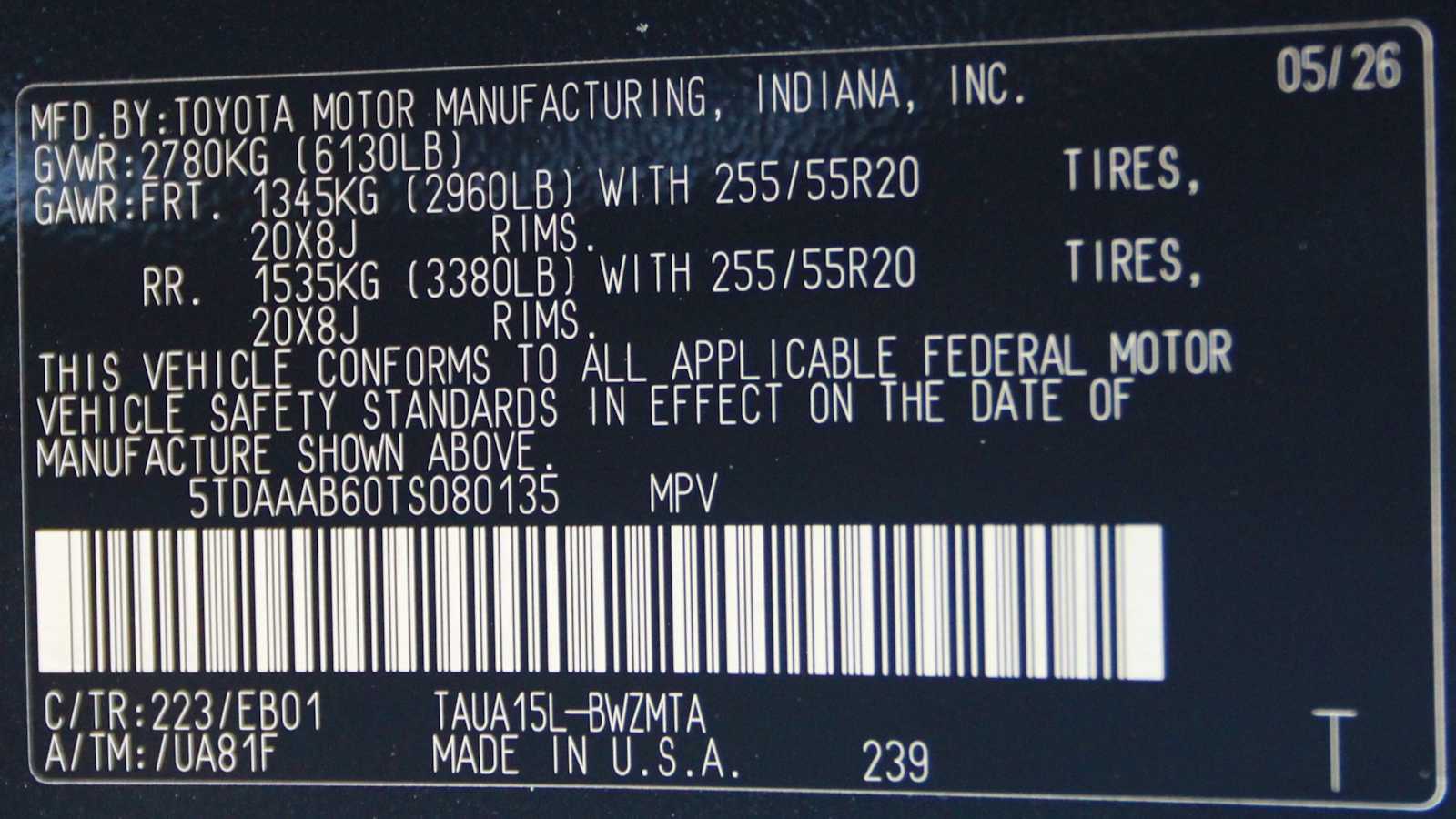 new 2026 Lexus TX 350 car, priced at $66,533