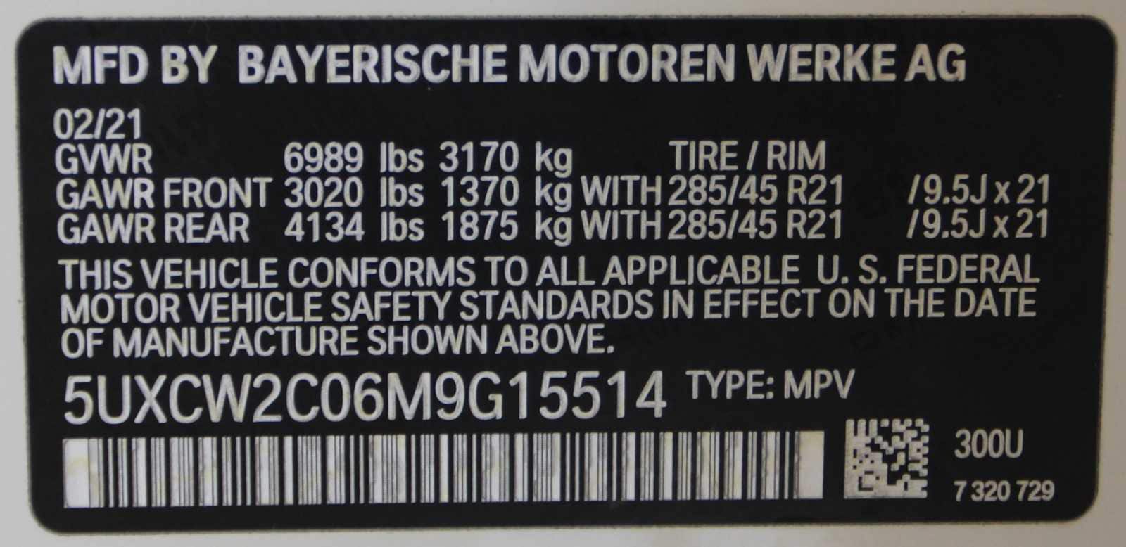 used 2021 BMW X7 car, priced at $35,497