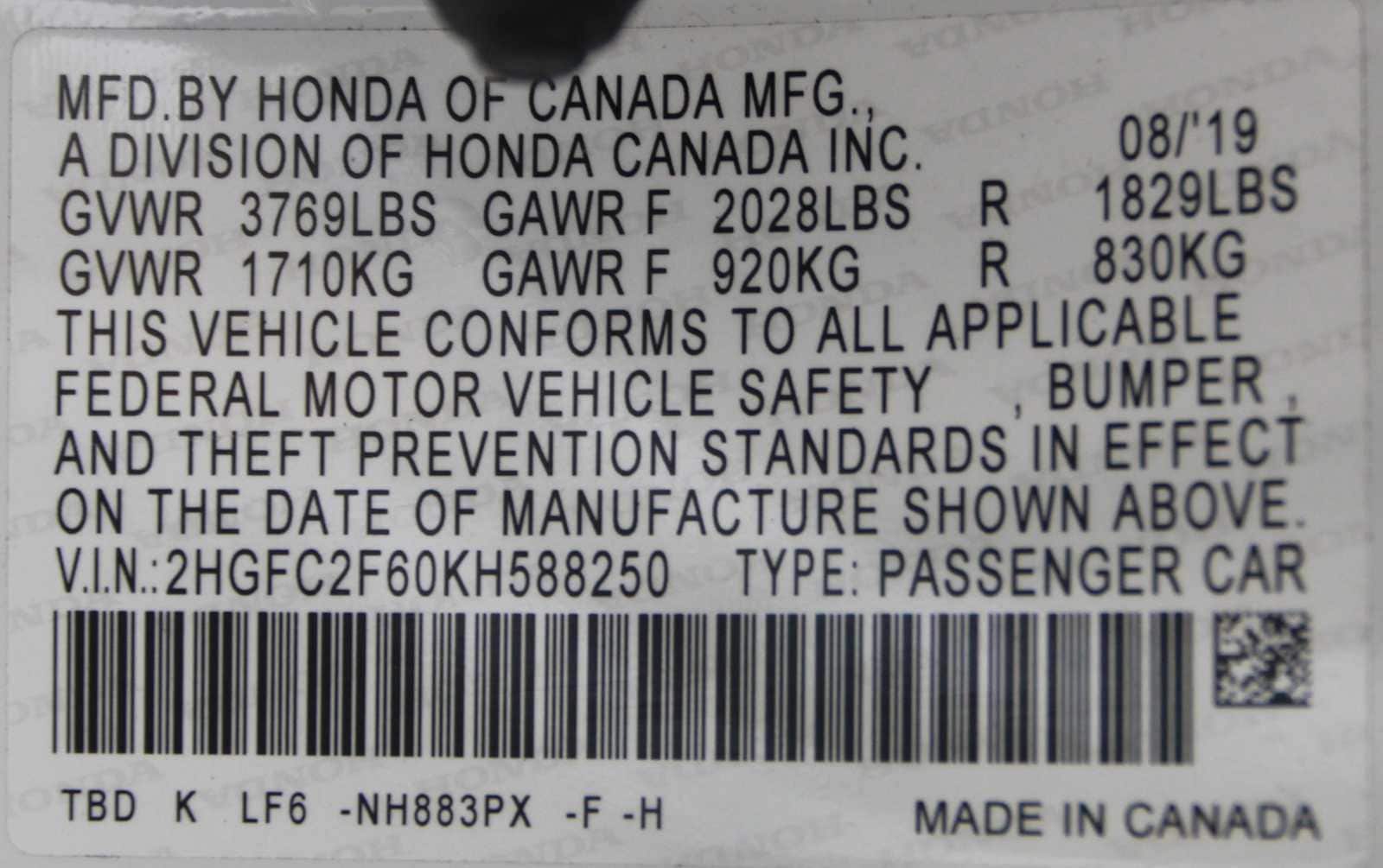 used 2019 Honda Civic car, priced at $16,497