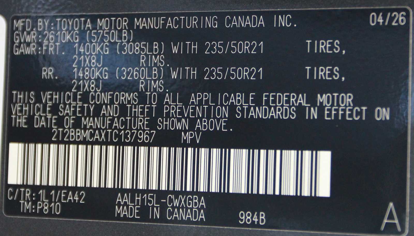 new 2026 Lexus RX car, priced at $60,744