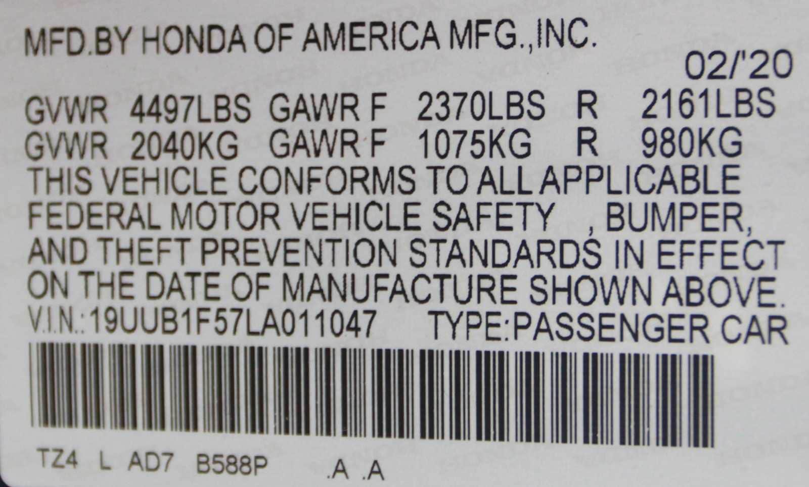 used 2020 Acura TLX car, priced at $21,197