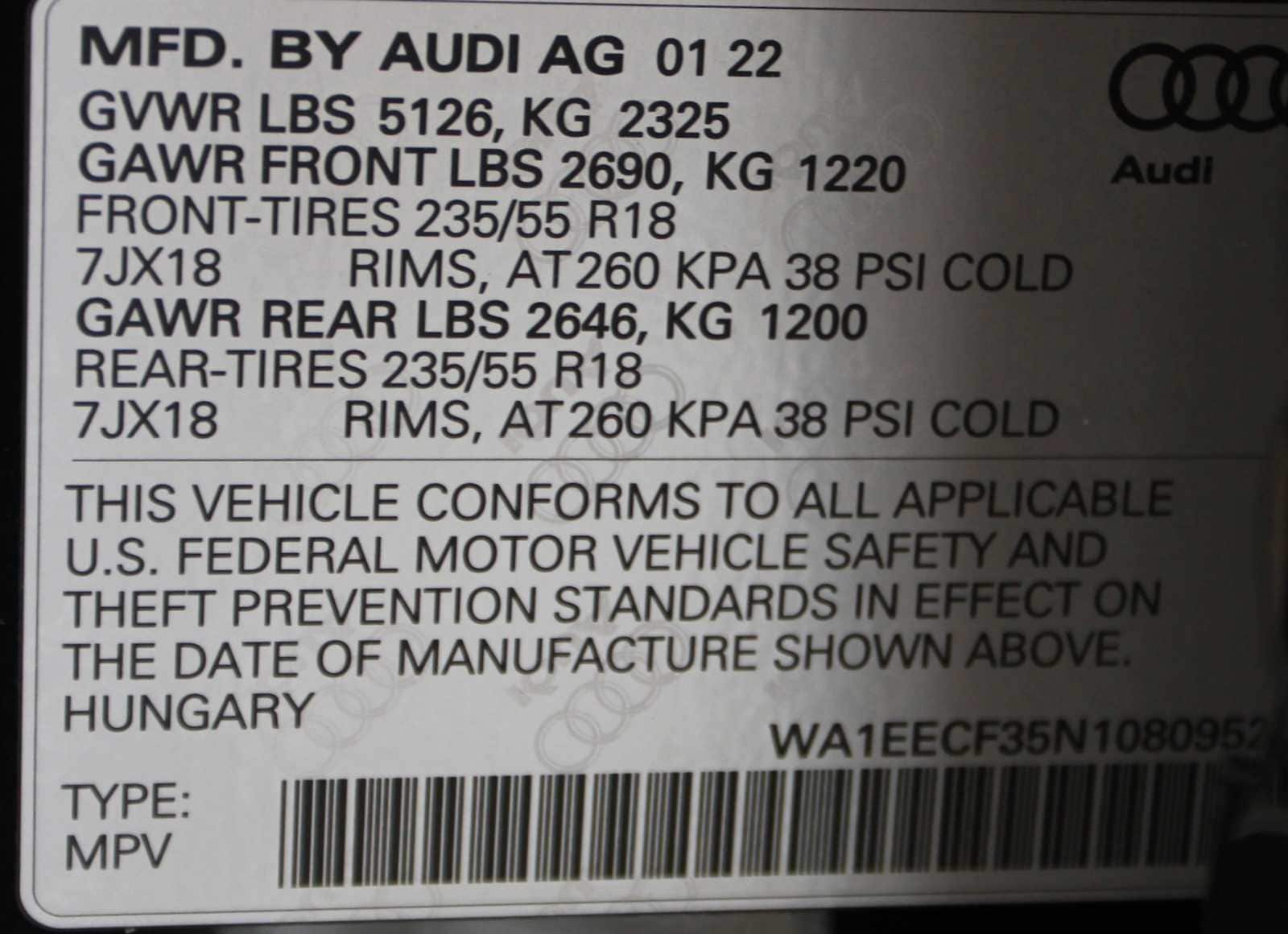 used 2022 Audi Q3 car, priced at $24,597