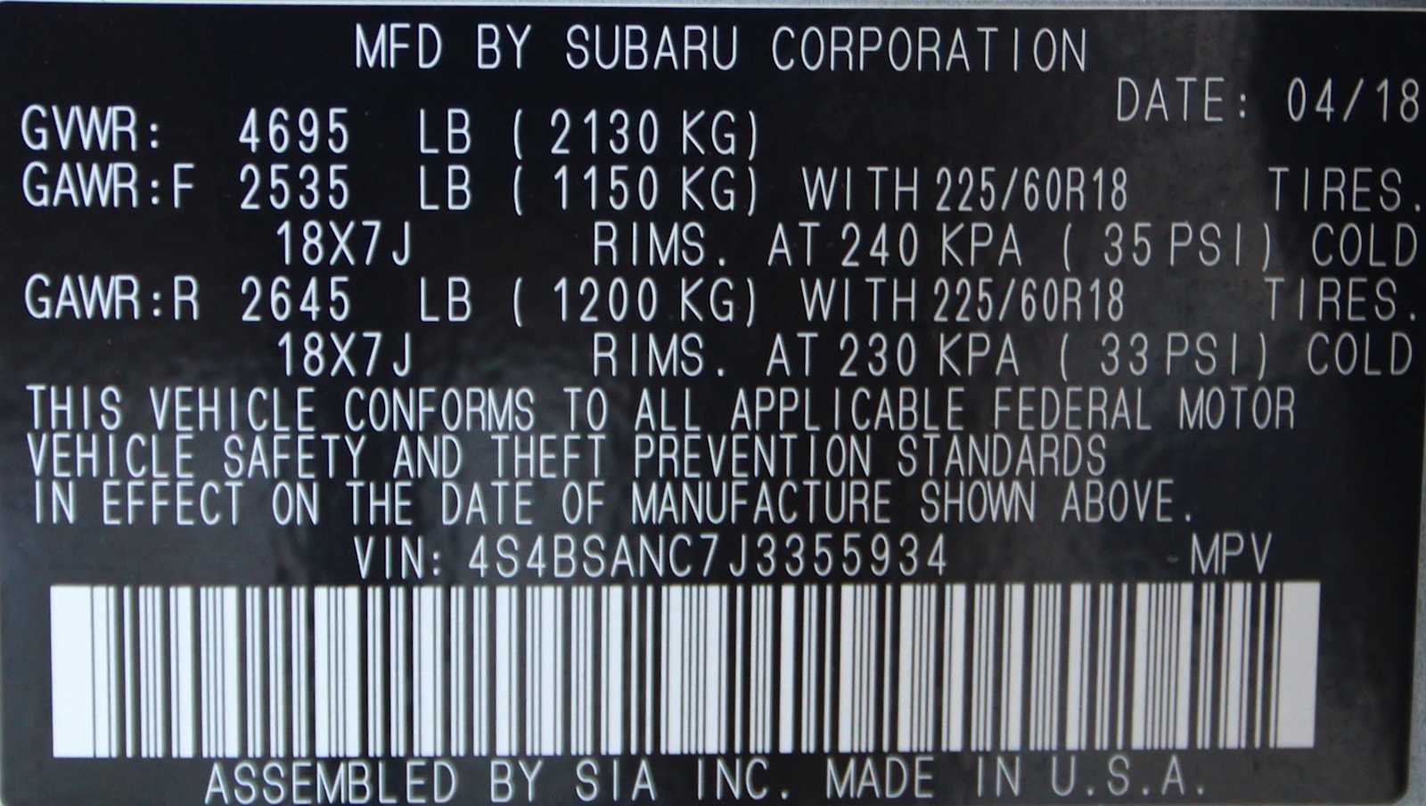 used 2018 Subaru Outback car, priced at $20,497