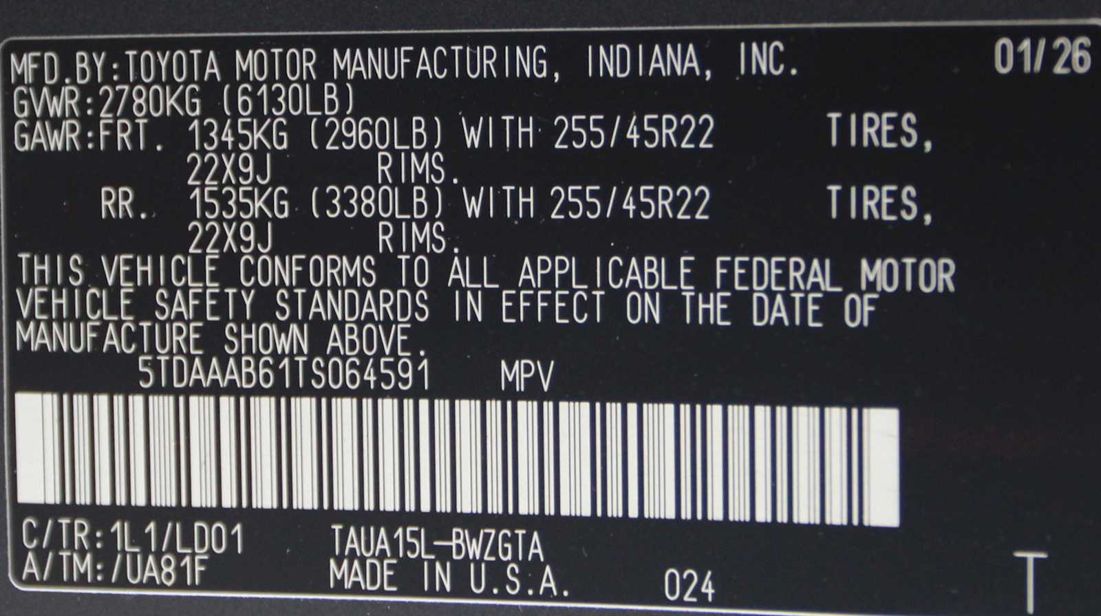 new 2026 Lexus TX 350 car, priced at $71,805