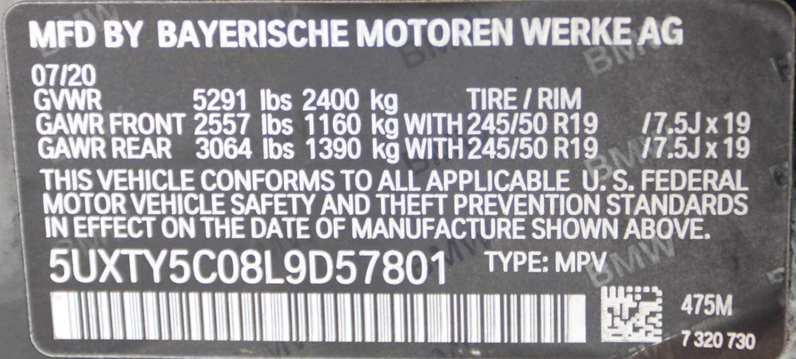 used 2020 BMW X3 car, priced at $17,097