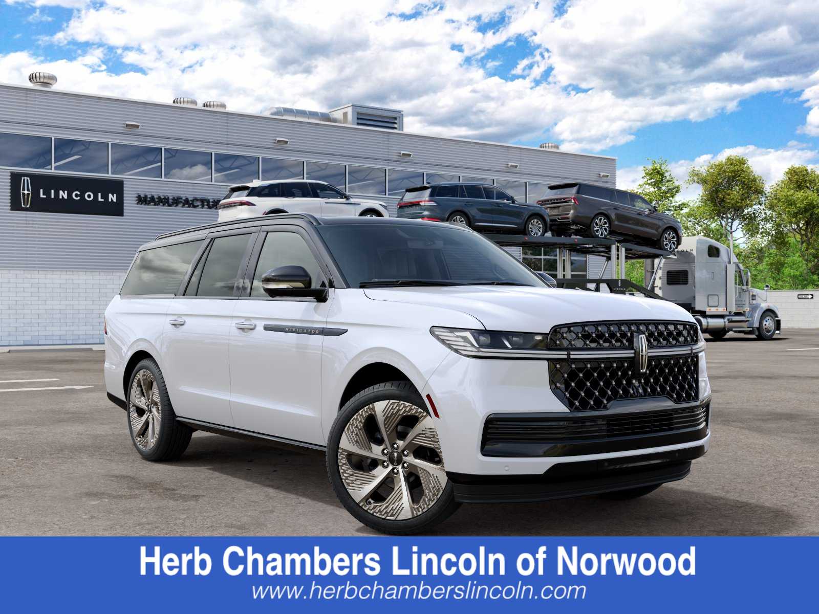 Pristine White Metallic 3C 2027 Lincoln Navigator SUV / Crossover Four-Wheel Drive Automatic