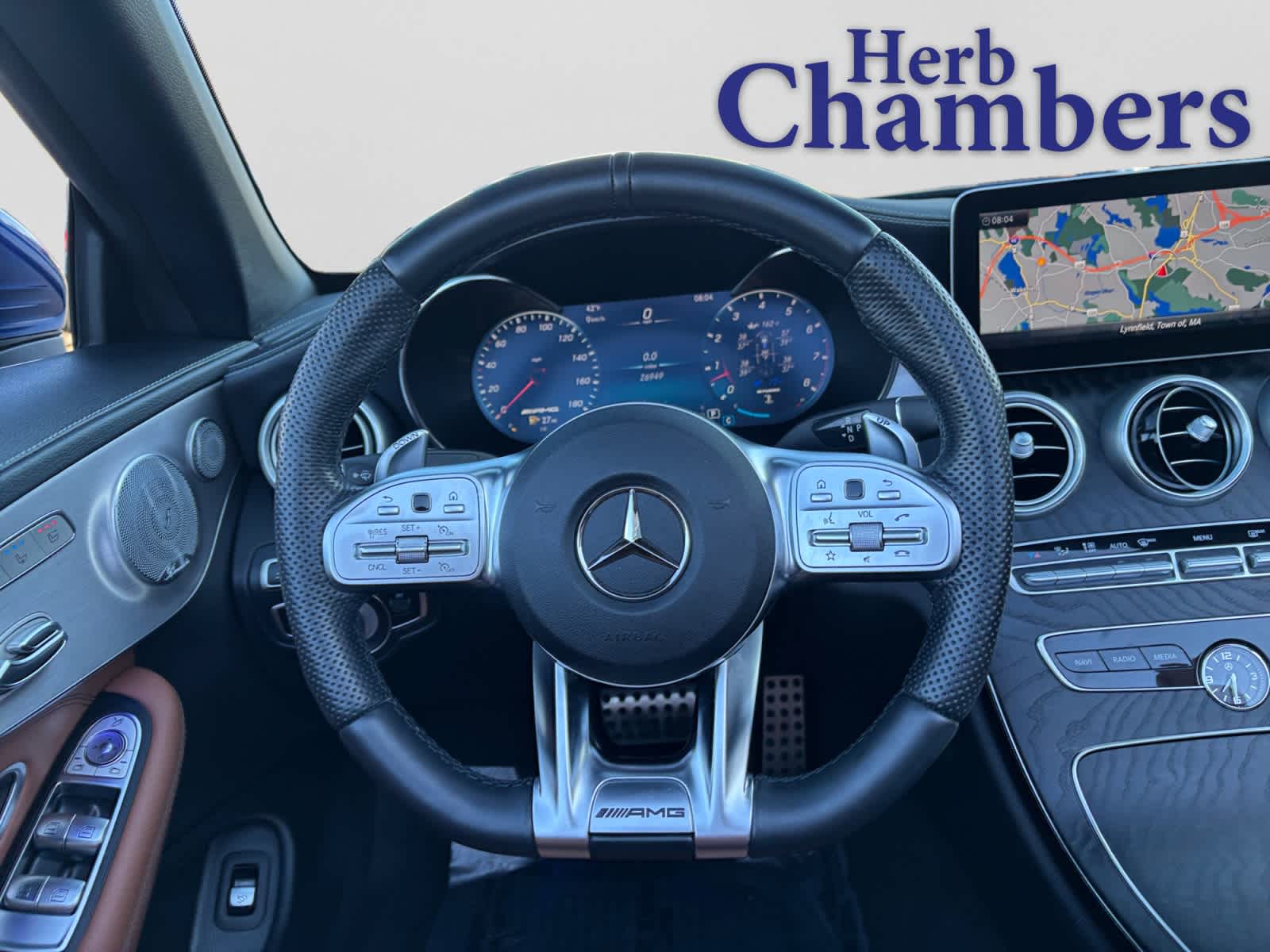 used 2021 Mercedes-Benz AMG C 43 car, priced at $43,199