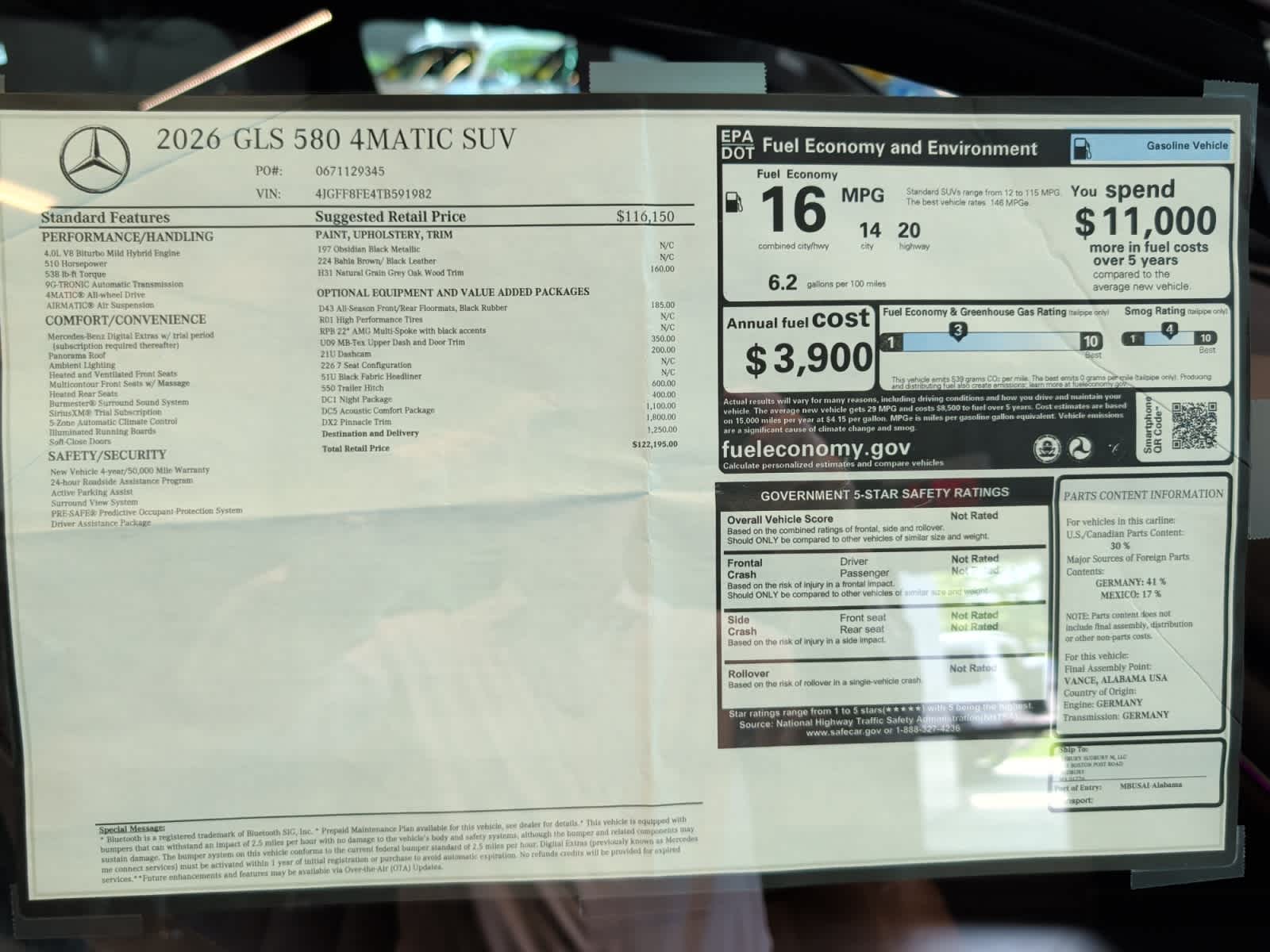 new 2026 Mercedes-Benz GLS 580 car