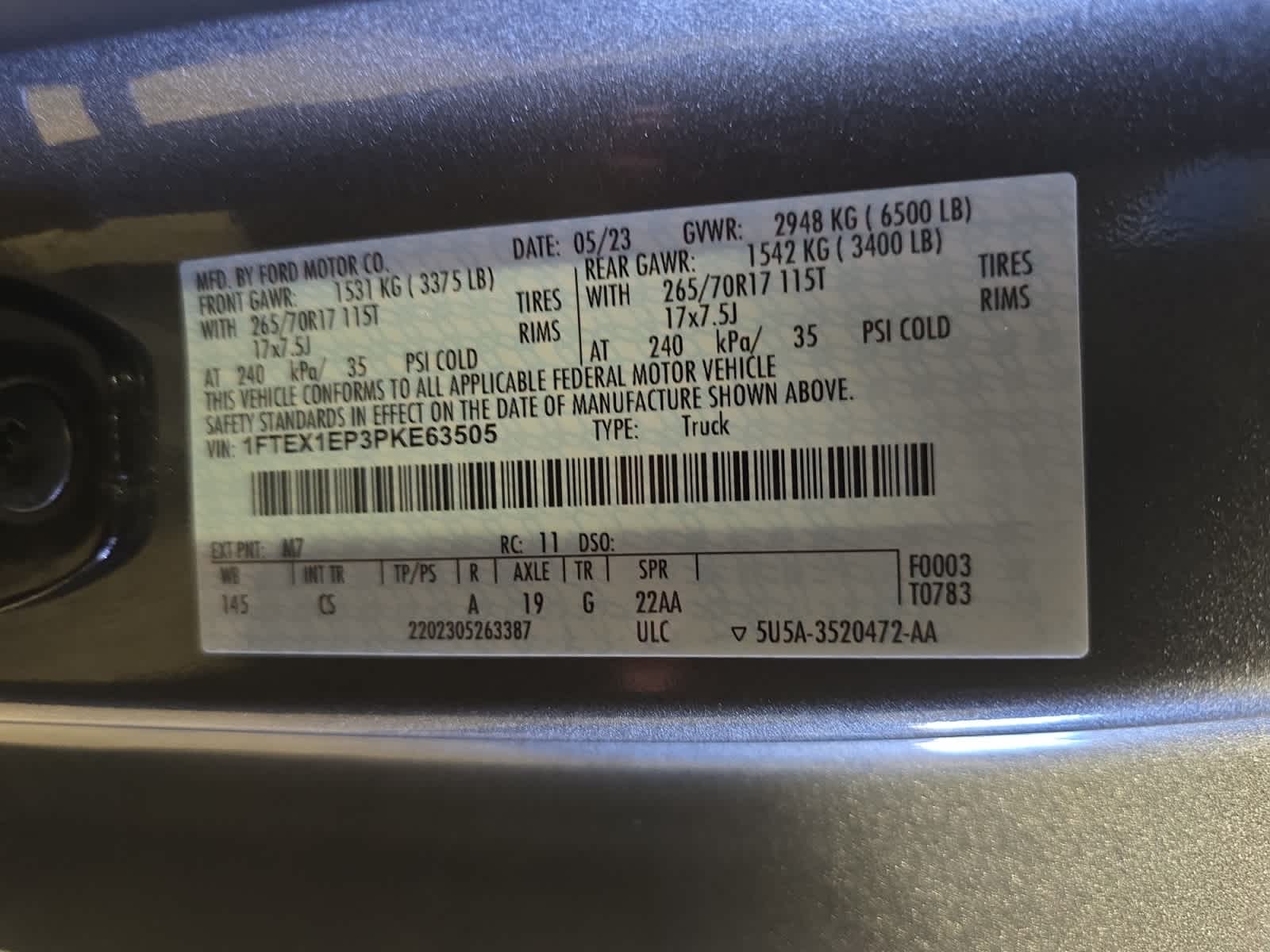 used 2023 Ford F-150 car, priced at $36,998