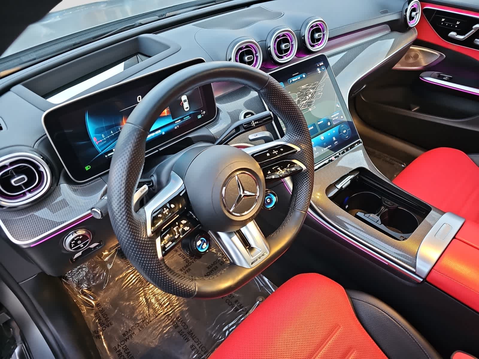 used 2023 Mercedes-Benz AMG C 43 car, priced at $48,488