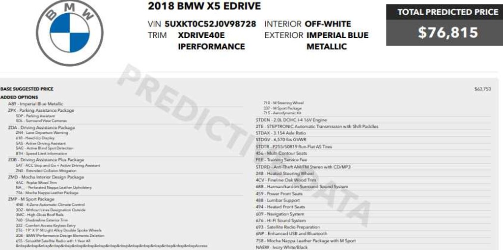 Used 2018 BMW X5 eDrive xDrive40e iPerformance SUV