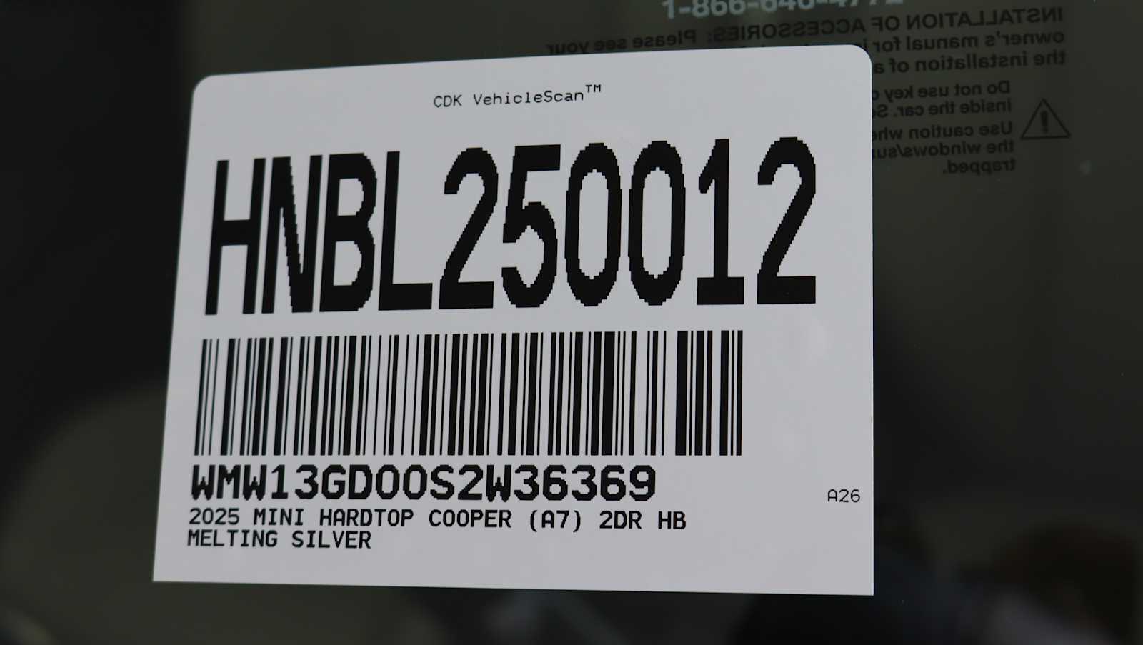 used 2025 MINI Hardtop 2 Door car, priced at $27,921