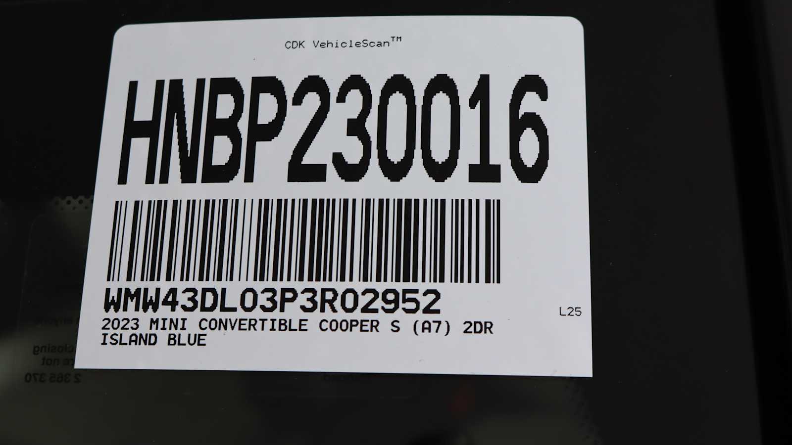 used 2023 MINI Convertible car, priced at $29,936