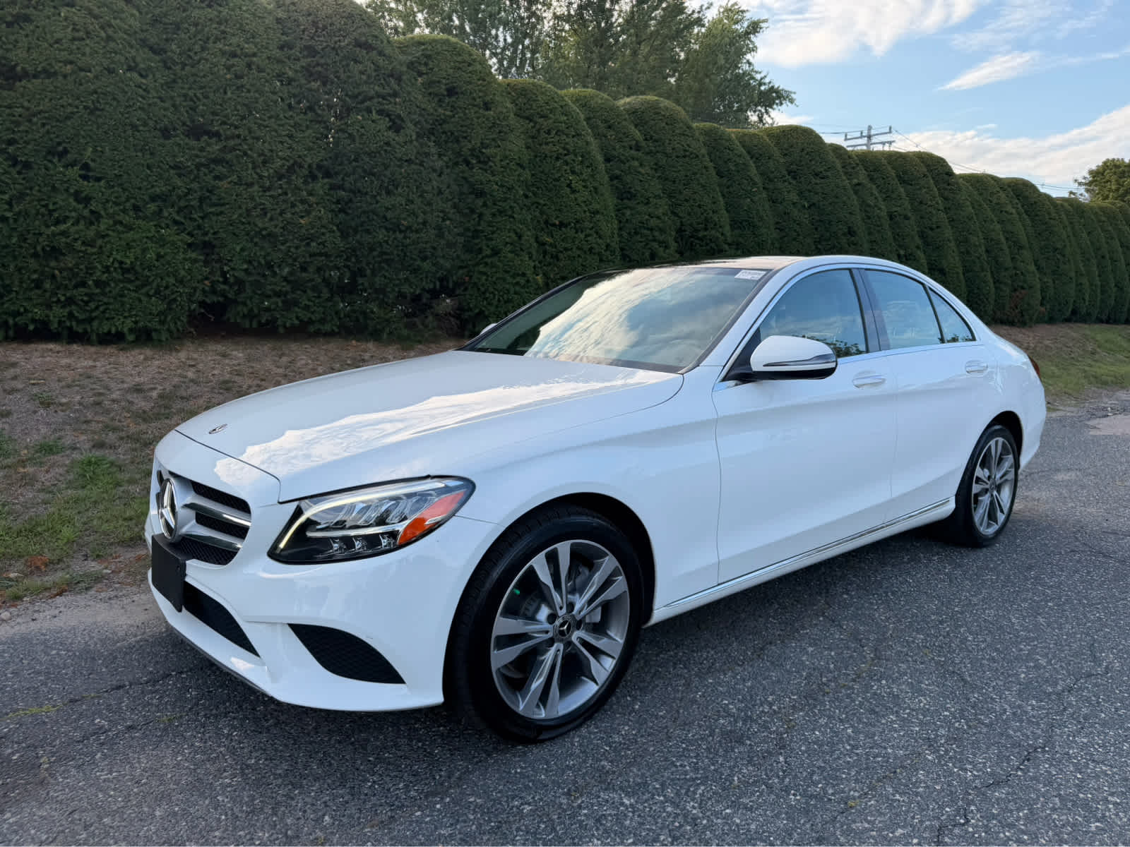 Polar White 2019 Mercedes-Benz C-Class Sedan All-Wheel Drive Automatic