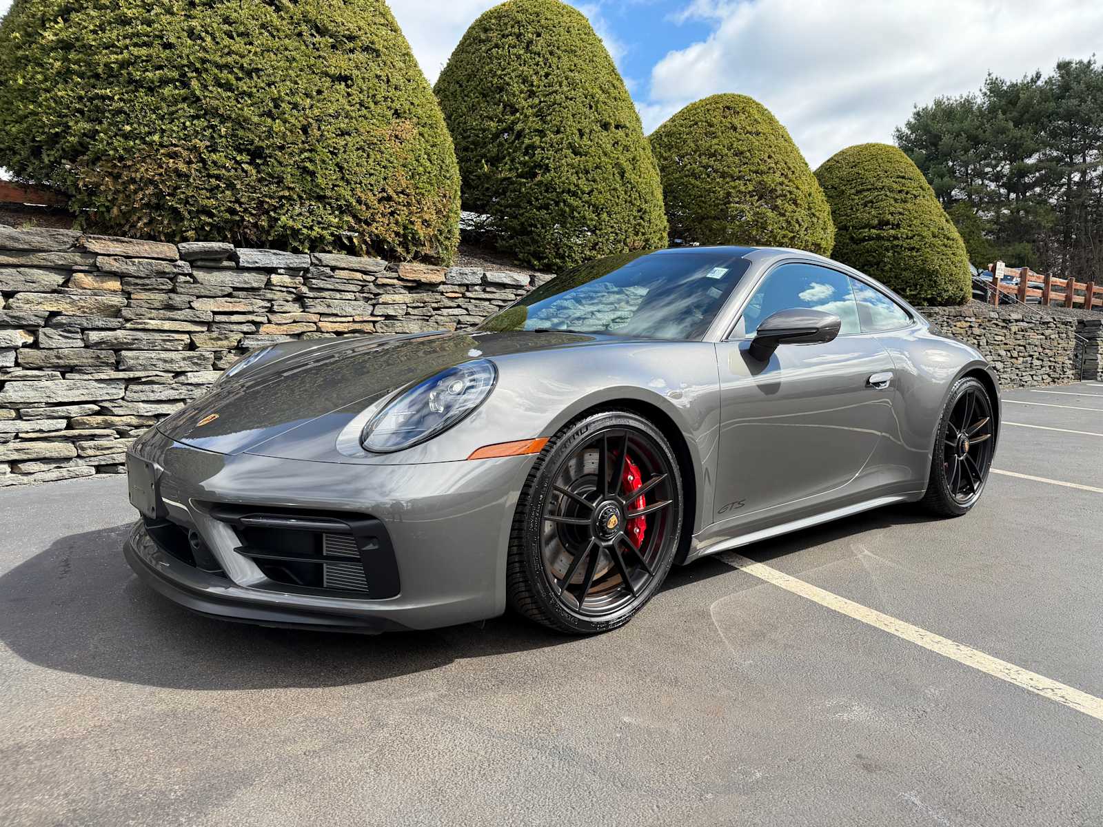 Gray (Agate Grey Metallic) 2024 Porsche 911 Carrera 4 GTS Coupe AWD Coupe All-Wheel Drive Manual