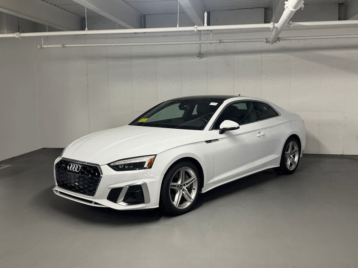 Glacier White 2021 Audi A5 quattro Premium Plus 45 TFSI Coupe AWD Coupe All-Wheel Drive Automatic