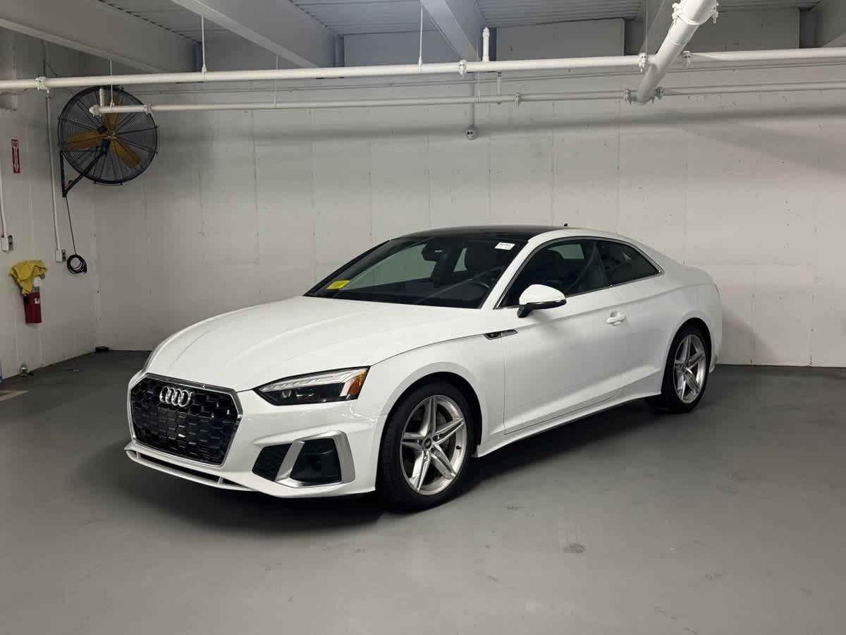 Glacier White 2021 Audi A5 quattro Premium Plus 45 TFSI Coupe AWD Coupe All-Wheel Drive Automatic