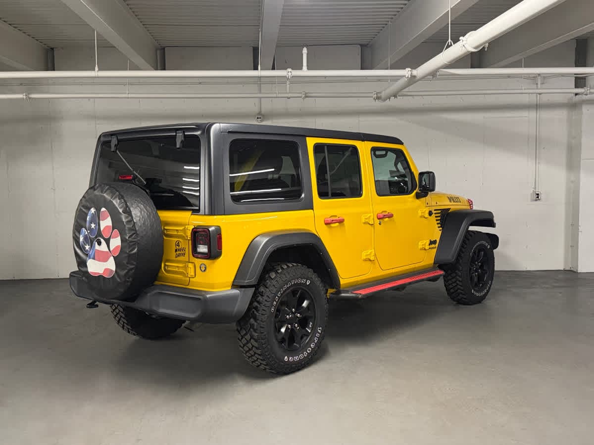 used 2021 Jeep Wrangler car, priced at $21,498