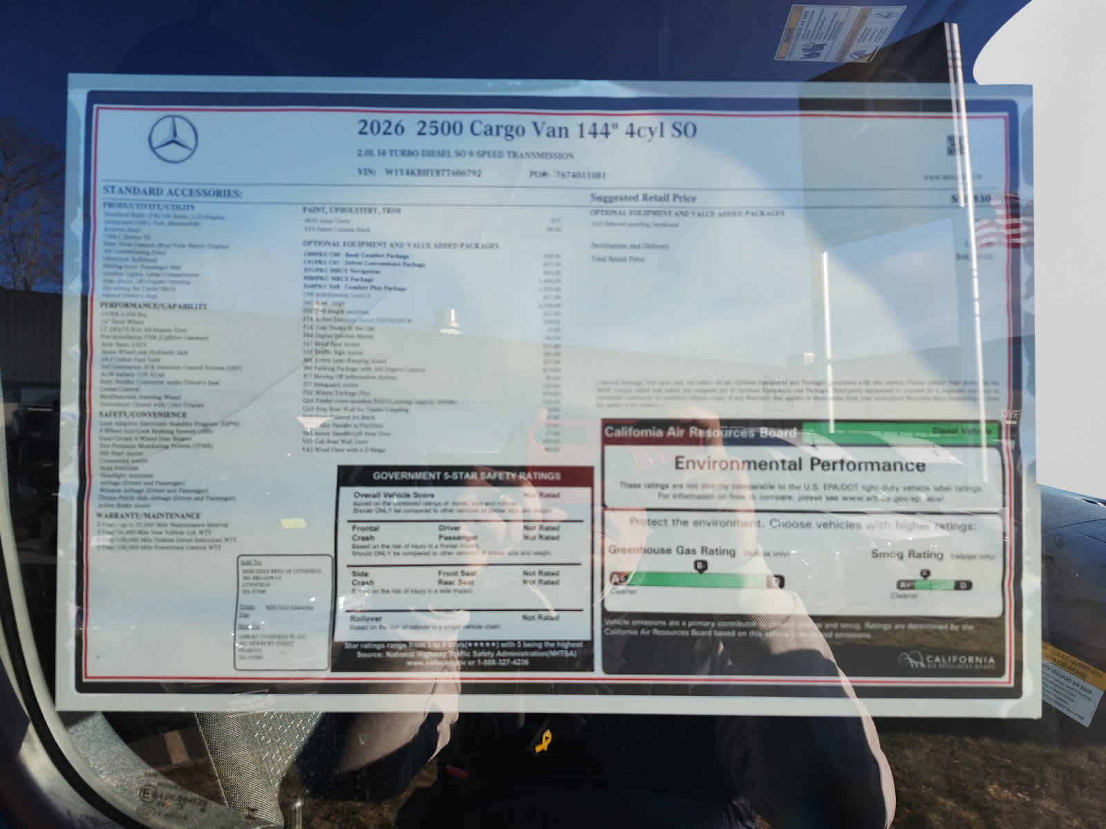 new 2026 Mercedes-Benz Sprinter 2500 car