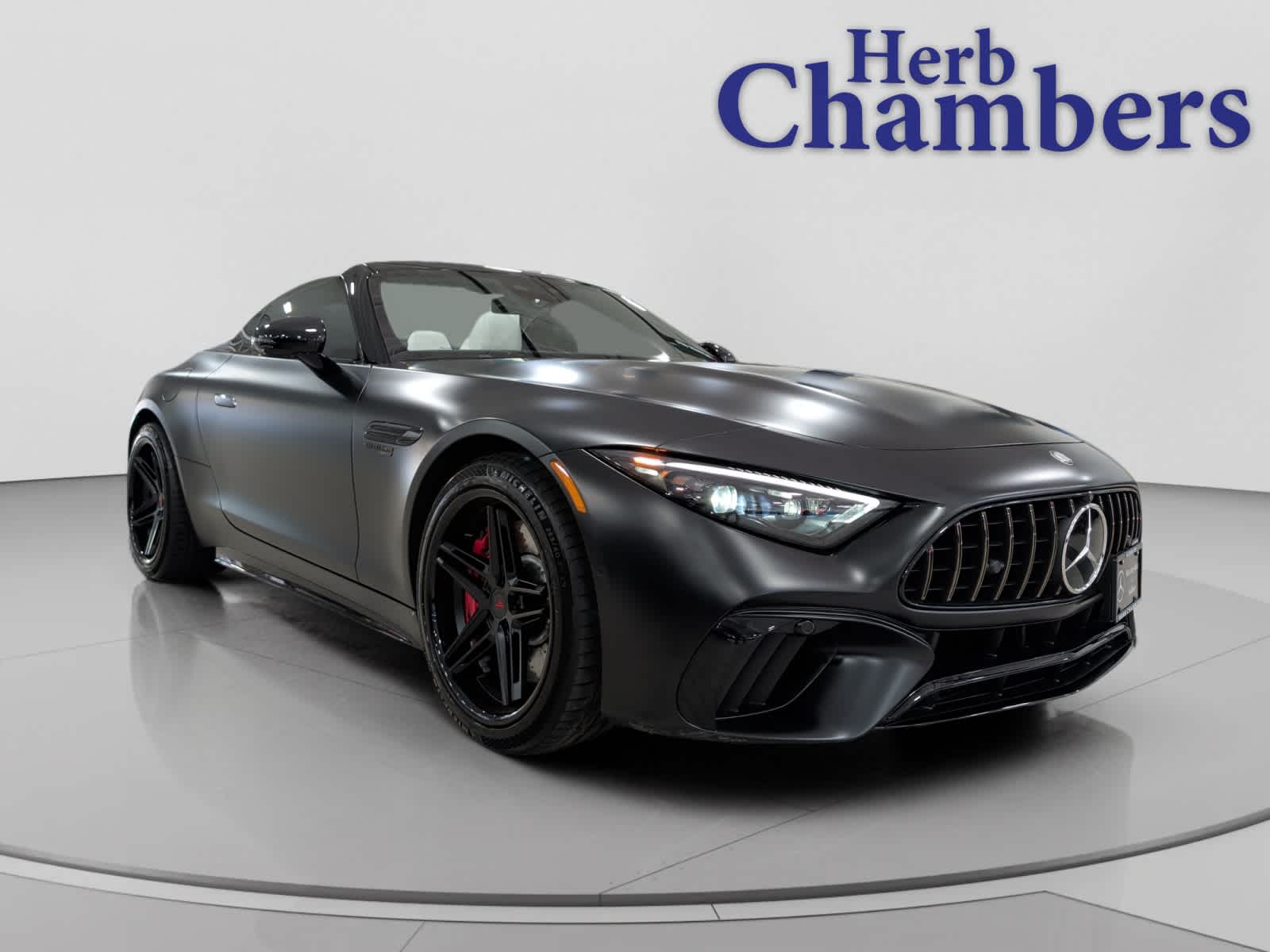 Manufaktur Signature Night Black Magno 2025 Mercedes-Benz SL-Class AMG SL 55 4MATIC Convertible All-Wheel Drive Automatic
